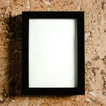 Blank Picture Frame on Stone Wall